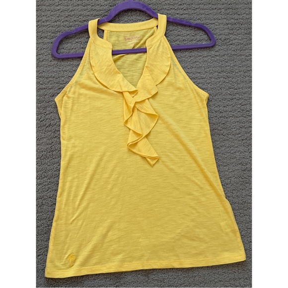 LILLY PULITZER yellow tank top, Size: S - Picture 2 of 5